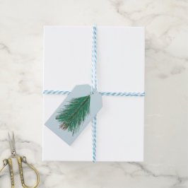 Etiqueta Para Presente Fir Tree Forest