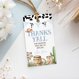 Etiqueta Para Presente First Rodeo Cowboy Favor Tags