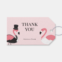 Flamingo Wedding Obrigado