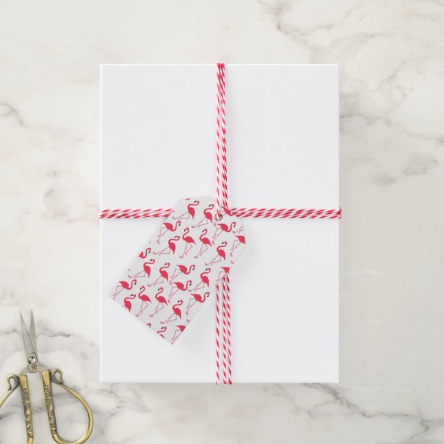 Etiqueta Para Presente flamingos (Com cordão)