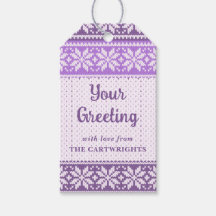 Floco de neve Roxo Knit Nórdico Sweater Sua Saudaç