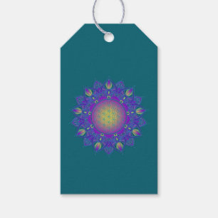 Etiqueta Para Presente Flor Da Vida - Índia Mandala 3