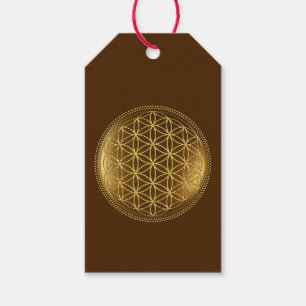Etiqueta Para Presente FLOR DA VIDA - Medalha de Geometria Sagrada 1