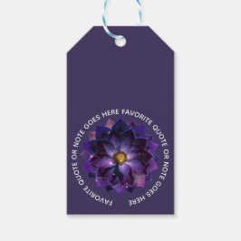 Etiqueta Para Presente Flor de Lótus Mística Mandala | Nova Era