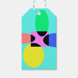 Etiqueta Para Presente Flor futurística