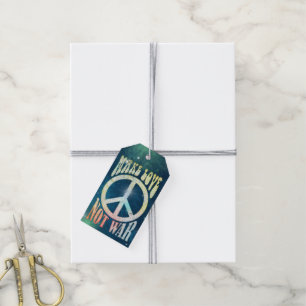 Etiqueta Para Presente Flor Power Peace - Fazer Amor Não Guerra 1
