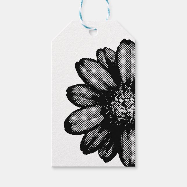 Etiqueta Para Presente flor vermelha (Frente)