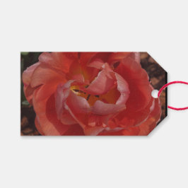 Etiqueta Para Presente flor vermelha