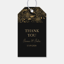 Etiqueta Para Presente FLORADAS Douradas