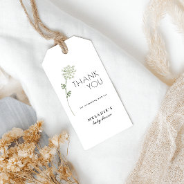 Etiqueta Para Presente Floral Baby In Bloom Baby Shower Gift Tag