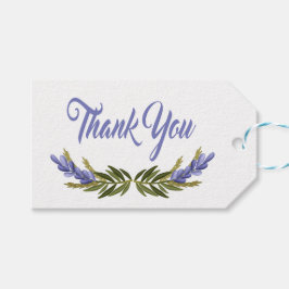 Etiqueta Para Presente Floral Puro Obrigado Flor Lavanda