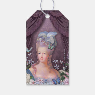 Etiqueta Para Presente Floral roxo de Marie Antoinette