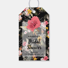 Etiqueta Para Presente Floral Tropical de Abacaxi