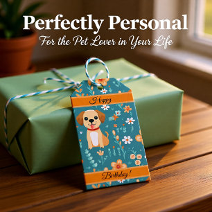 Etiqueta Para Presente Flores de Pompa Laranja Cuta, personalizadas