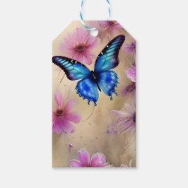 Etiqueta Para Presente Flores e borboletas lindas