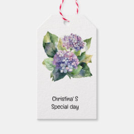 Etiqueta Para Presente Flores Hydrangea flora florista amante aquarela