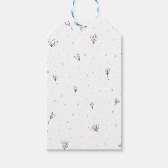 Etiqueta Para Presente Flores Lilac (Frente)