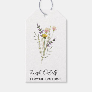 Etiqueta Para Presente Flores Minimalistas - Marcadores Floristas