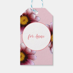 Etiqueta Para Presente Flores Rosa Flores Flores Flores Flores Tag Person