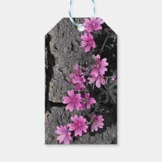 Etiqueta Para Presente Flores roxas