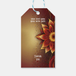 Etiqueta Para Presente Florescimento Eterno: Uma Celebração Atemporal do 