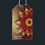 Etiqueta Para Presente Florescimento Eterno: Uma Celebração Atemporal do<br><div class="desc">Celebre a sua história de amor com o nosso convite de casamento "Eternal Bloom", apresentando um deslumbrante design floral em tons ricos de vermelho, dourado e tons terrosos. Este design elegante e atraente simboliza a beleza do amor eterno e é perfeito para casais que procuram um convite sofisticado e atemporal....</div>