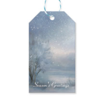 Floresta Nevada Lago Congelado Inverno Mágico