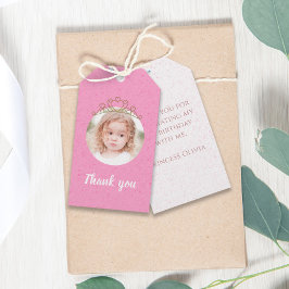 Etiqueta Para Presente Fofo de aniversário, Princesa Imaginosa Cute Tiara