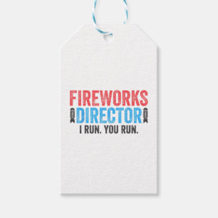 Etiqueta Para Presente Fogo Diretor T-Shirt 4 de julho