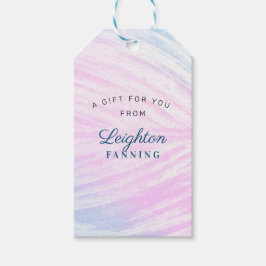 Etiqueta Para Presente Folha Tropical Pintada