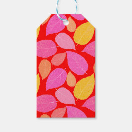 Etiqueta Para Presente Folhas de outono.