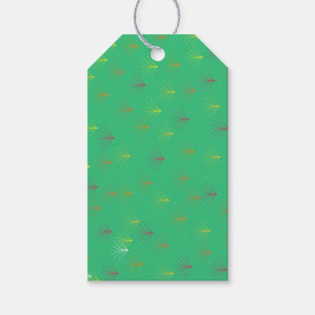 Etiqueta Para Presente Folhas de Outono (Frente)