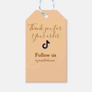 Etiqueta Para Presente follow us tiktok username social media add QR text