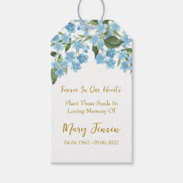 Etiqueta Para Presente Forget me not Seed Packet Funeral Gift Tags