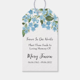 Etiqueta Para Presente Forget me not Seed Packet Funeral Gift Tags