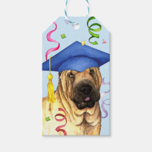 Etiqueta Para Presente Formando de Shar-Pei do chinês