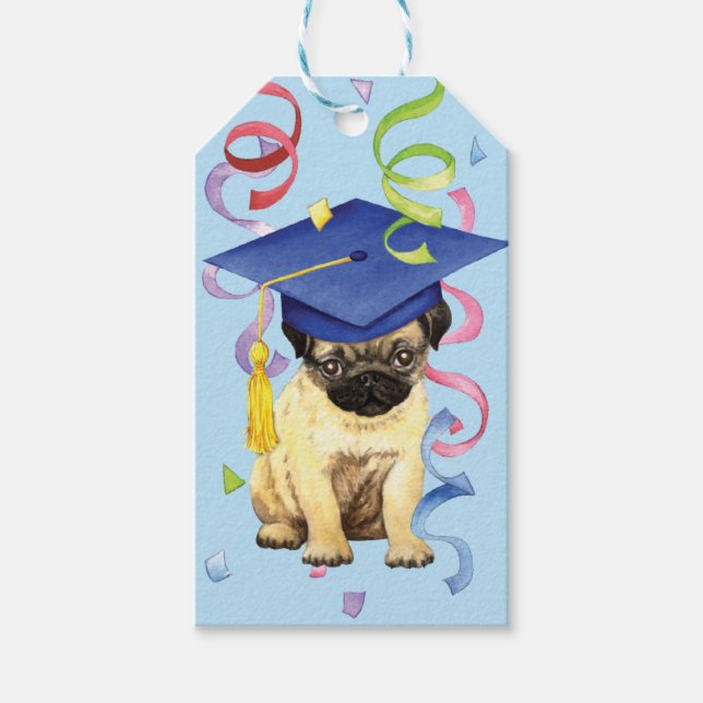 Etiqueta Para Presente Formando Pug (Frente)
