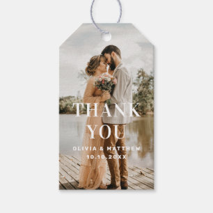 Etiqueta Para Presente Foto Casamento Agradecimento Favor Minimalista E