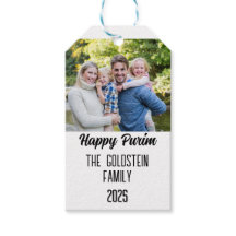 Foto da Família no Purim com Nome da Família no Tr