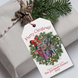 Etiqueta Para Presente Foto da Frota de Ferro Bonita Feliz Natal