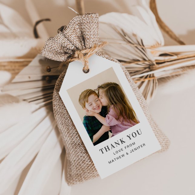 Etiqueta Para Presente Foto de Aniversário Comum (Criador carregado)