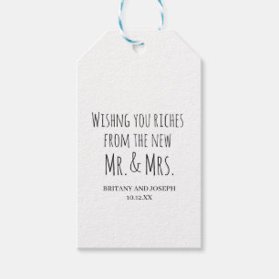 Etiqueta Para Presente Foto de casamento