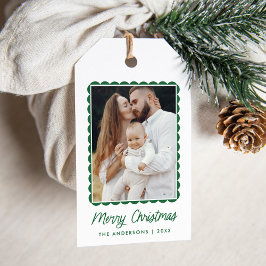 Etiqueta Para Presente Foto de Feriado de Quadro Verde Moderno