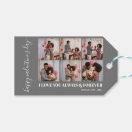 Etiqueta Para Presente Foto do casal de dia de os namorados Elegante Simp