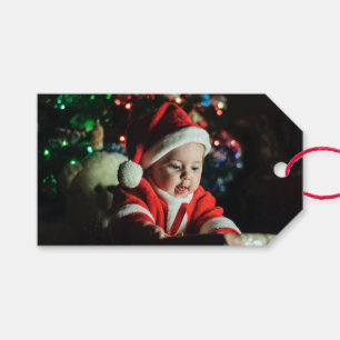 Etiqueta Para Presente Foto e nomes de Natal de 1 rua do bebê Personaliza