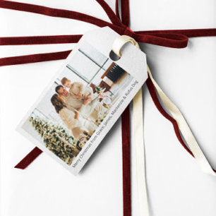Etiqueta Para Presente Foto e texto de Natal personalizados
