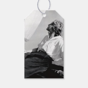 Etiqueta Para Presente Foto em preto e branco de Marinheira (Veronica Lak