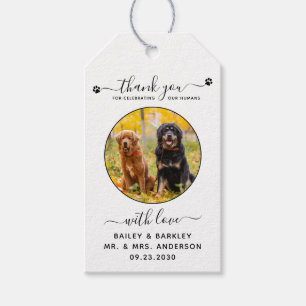 Etiqueta Para Presente Foto personalizada de Pet, obrigado pelo favor do