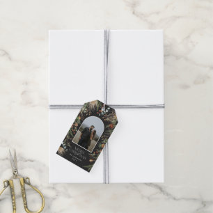Etiqueta Para Presente Fotoarco de cor aquática floral botânico do Nata