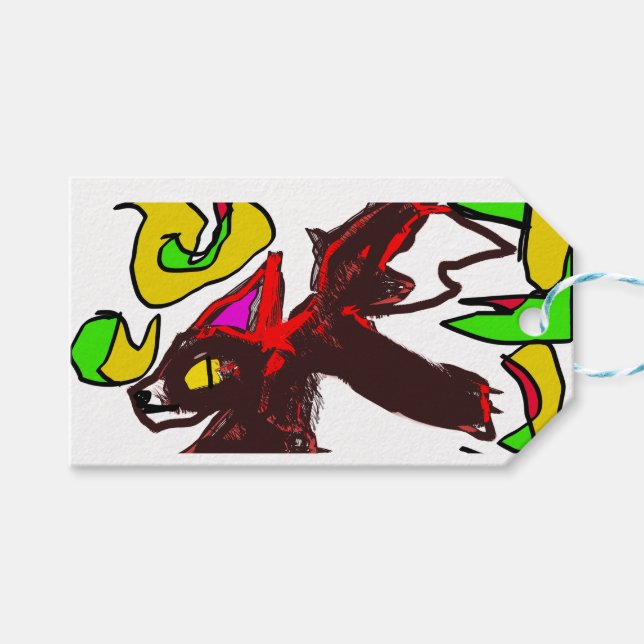 Etiqueta Para Presente Fox play no outono (Frente (horizontal))